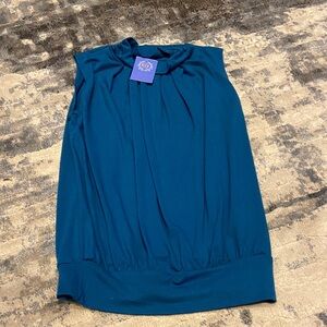 Teal Sleeveless Women's Top